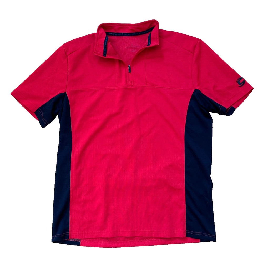 Cannondale Cycling Jersey Men's M Red Short‎ Cycling Sleeve Rear Pockets Shirt